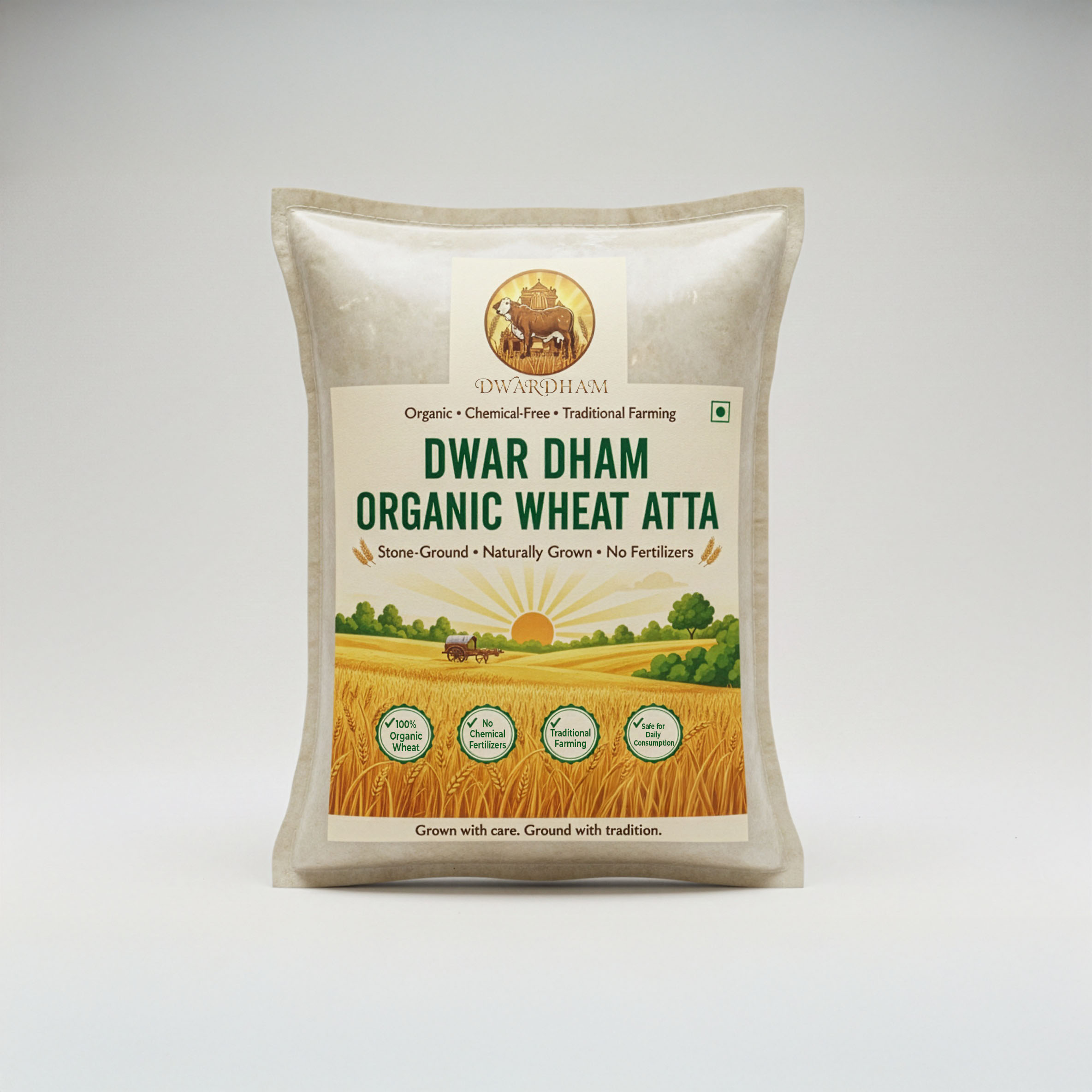 DwarDham Organic Whole Wheat Atta